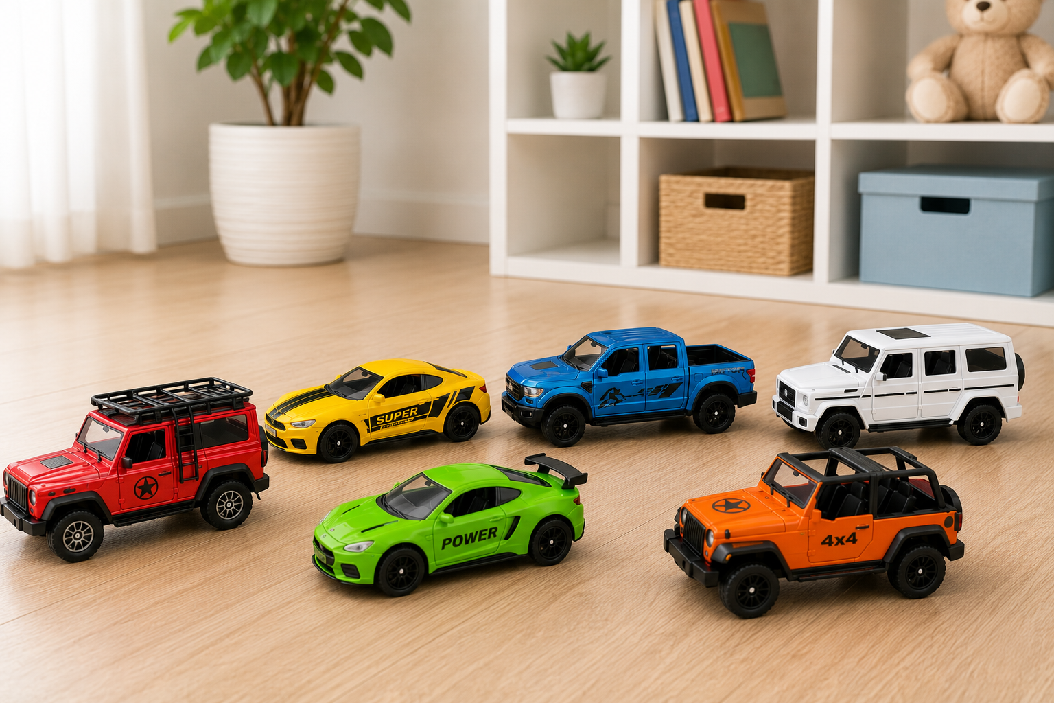 Jimmy's Die-Cast Pull-Back Car Set – 6 Cars