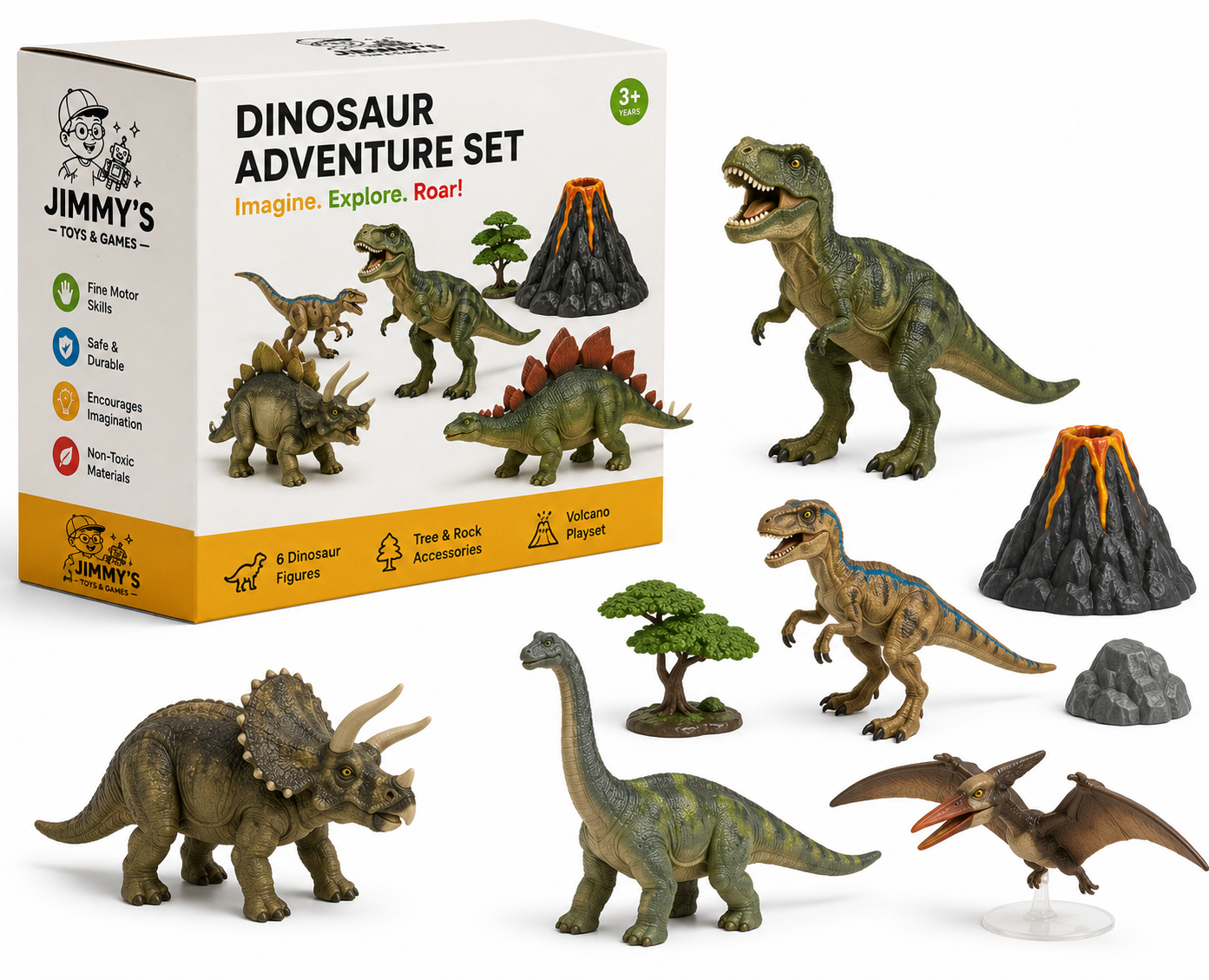 Jimmy's Dinosaur Adventure Playset