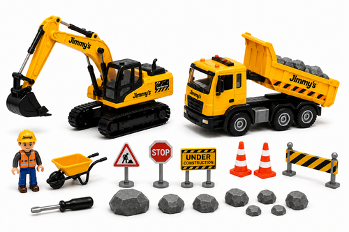 Jimmy's Construction Truck Playset